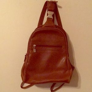 Brown Leather mini backpack